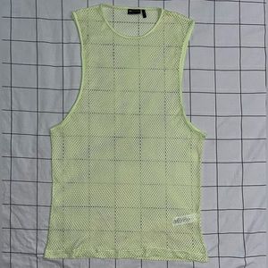 ASOS Mesh Neon Green Tank Top. Size Medium.